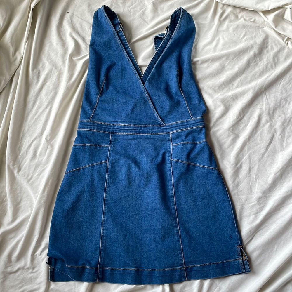 Denim Overall Dress
